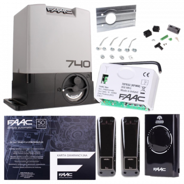 Delta 2 komplekts - FAAC 740 500kg bīdāmajiem vārtiem