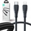 USB-C / Lightning Joyroom kaabel S-CL020A11 120cm 20W punutud, must