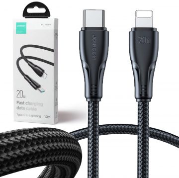 USB-C / Lightning Joyroom kaabel S-CL020A11 120cm 20W punutud, must