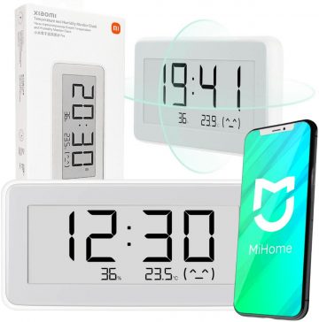 Часы с термометром и датчиком влажности Xiaomi Mi Temperature and Humidity Monitor Clock Pro