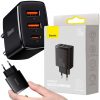 Baseus kompaktiškas greitas įkroviklis CCXJ-E01 30W 2x USB-A 1x USB-C PD 3.0 QC 3.0 BLACK
