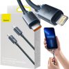 USB-C / Lightning iPhone cable Baseus Crystal CAJY000201 1.2m 20W PD Quick Charging BLACK IN PREMIUM COVER