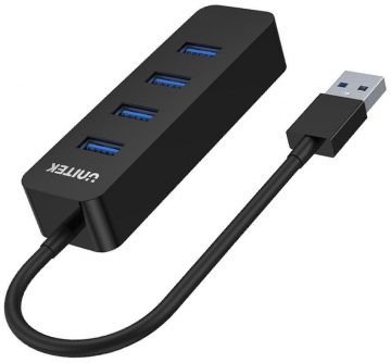 Unitek USB centrmezgls H1117A 4 porti USB-C uz USB 3.1 aktīvs 10W