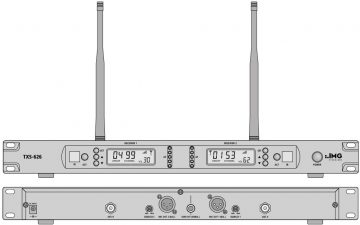 МИКРОФОННЫЙ ПРИЕМНИК ДВОЙНОЙ TXS-626