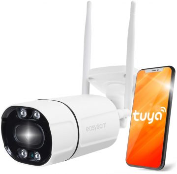EasyCam IP väliskaamera toru WiFi IR 20m Tuya 5MP EC-5T4IR-Z