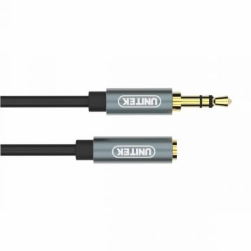 Unitek miniJack 3,5 mm (M)-3,5 mm (F) kabelis 1M