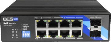 BCS BASIC PoE slēdzis BCS-B-ISP08G-2SFP BCS BASIC PoE slēdzis BCS-B-ISP08G-2SFP