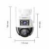 EasyCam āra 4MP (2MP + 2MP) 4x tālummaiņas WiFi PTZ kamera Tuya EC-4PTZ8DL