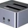 Unitek Y-3027GY01-EU 2 x SATA 2,5"/3,5" USB-C 10Gbps disku klonēšanas stacija