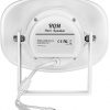 HQM-ZT151A 15W RCA White aktīvā raga skaļruņa skaļrunis