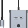 D1078A Unitek USB-C 4K dvikryptis jungiklis