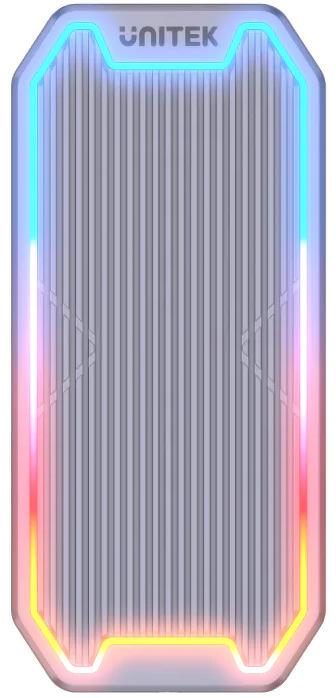 Корпус для твердотельного накопителя Unitek M.2 NVMe/SATA 10 Гбит/с RGB S1210B