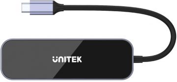 Unitek D1084A USB-C 3.1 RJ-45 3xUSB-A HDMI 4K PD100W šakotuvas Unitek D1084A USB-C 3.1 RJ-45 3xUSB-A HDMI 4K PD100W šakotuvas