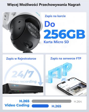 Reolink Trackmix WIFI PTZ SERIES IP kamera W760