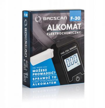 BACscan F-30 elektroķīmiskais alkometrs. Kalibrēšana 24mc - 10 gadu garantija.