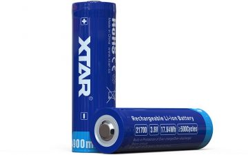 21700 Li-Ion 3,7 V Xtar 4900 mAh baterija (1 vnt.) su apsauga