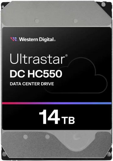 Western Digital Ultrastar DC HC550 14TB WUH721814ALE6L4 cietais disks