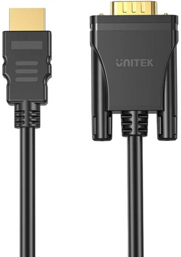 Unitek HDMI-VGA kaabel, FullHD 60 Hz, 2 m
