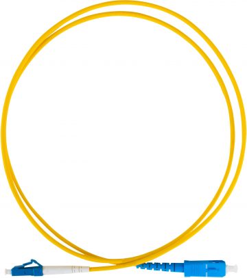 GETFORT SM SC/UPC-LC/UPC SIMPLEX OPTISKĀS ŠĶIEDRAS KOMUTĀCIJAS KABELIS 1M