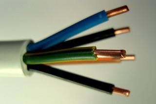 YDY 450/750V 5x4mm2 100m MERCOR apaļās stieples elektriskais kabelis