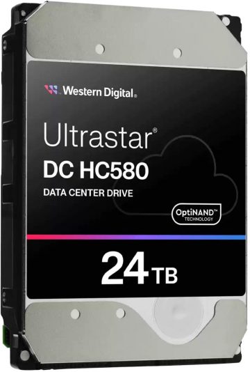 Western Digital Ultrastar DC HC580 24TB WUH722424ALE6L4 cietais disks