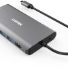 Unitek D1019B USB-C 3.1 8in1 keskmezgls 100 W toiteallikaga