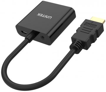 Uniteki adapter Y-6333 HDMI to VGA + heli