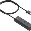 Unitek 4in1 5Gbps aktīvais USB koncentrators ar barošanu caur USB-C
