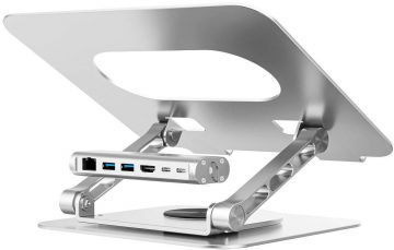 Uniteki sülearvuti alus koos eemaldatava USB-C HDMI 1.4, 4K PD 100 W jaoturiga