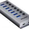 Unitek Hub USB A 3.0 7in1, 5Gbps ar pieslēgvietu pārslēdzējiem