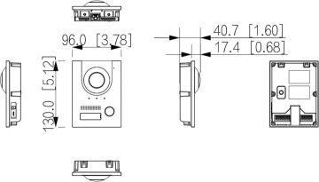 Dahua durvju stacija VTO2202F-P-S3