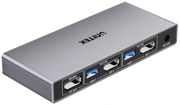 Unitek KVM slēdzis 8K@60Hz USB 3.0 5Gbps DP