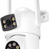 EasyCam Outdoor 4MP Dual WiFi PTZ-камера (2MP + 2MP) с 4-кратным зумом Tuya EC-2x2PTZ8DL-N