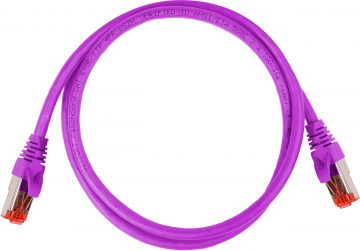 PATCHCORD GETFORT CAT.6A S/FTP LSOH kaabel 0,5m violetsed