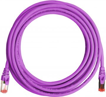 PATCHCORD GETFORT CAT.6A S/FTP LSOH kaabel 3m lilla
