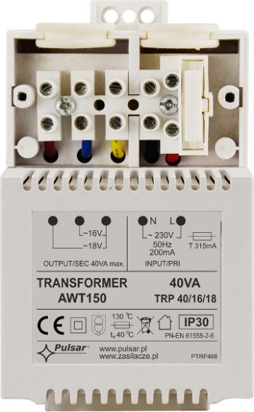 Pulsar AWT150 40VA/16V/18V TRP TRANSFORMATORS