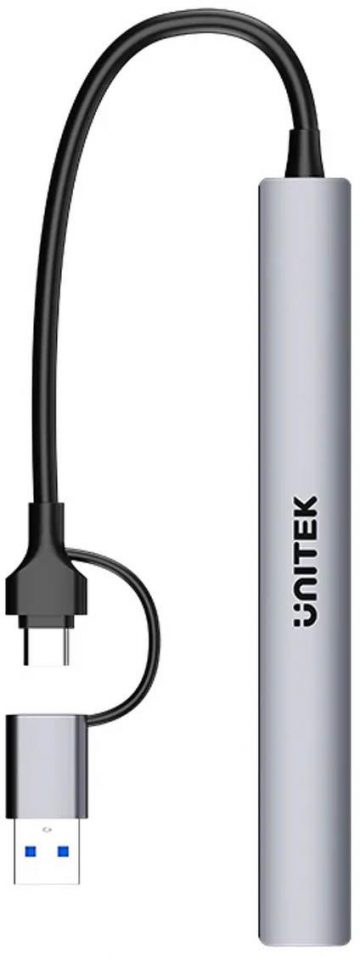 Unitek USB-A/C 7in1 centrmezgls ar adapteri