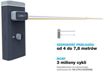 Шлагбаум CAME GARD GT8 - устанавливается на расстоянии до 8 метров