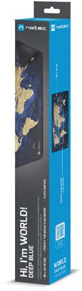 Natec World Deep Blue 800x400mm peles paliktnis