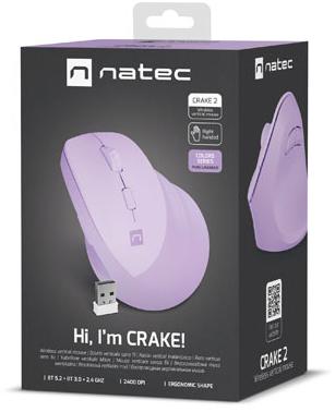 Datora pele Natec Crake 2 Pure Lavender