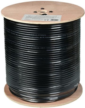 NS113TRI HQ PE концентрический провод черный 300 м NS113TRI HQ PE концентрический провод черный 300 м