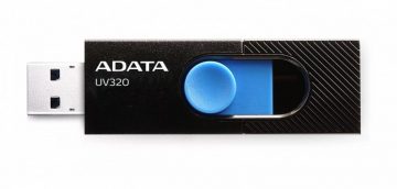 Adata zibatmiņas disks UV320 64GB USB 3.2 Gen1 melns/melns