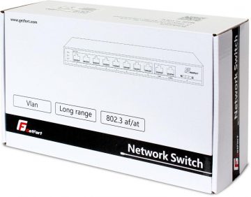 GETFORT POE SLĒDZIS 8FE+2GE 120W