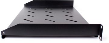 Getfort 19 collu 1U 270 mm universāls plaukts melns Getfort 19 collu 1U 270 mm universāls plaukts melns