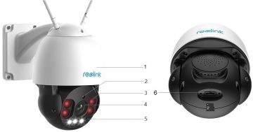 Reolink IP kamera RLC-523WA 5 Mpx PTZ Wi-Fi kamera