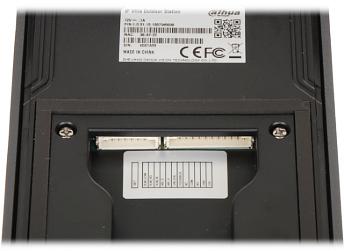 DAHUA durvju stacija VTO3211D-P1-S2 DAHUA durvju stacija VTO3211D-P1-S2