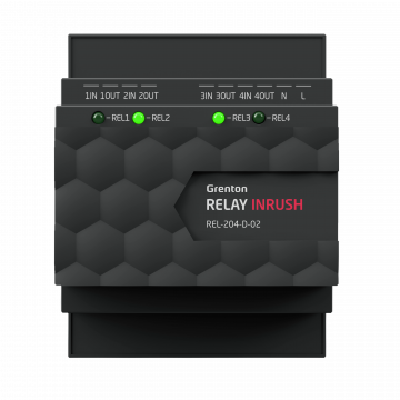 Releji 4HP INRUSH Grenton apgaismojuma modulis