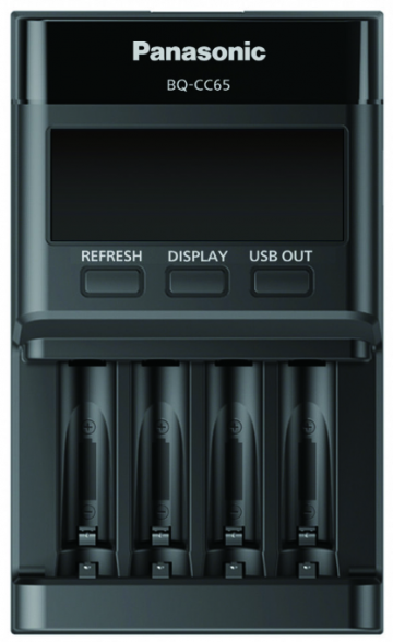 Panasonic Eneloop BQ-CC65 ECO laetav Ni-MH akulaadija Panasonic Eneloop BQ-CC65 ECO laetav Ni-MH akulaadija