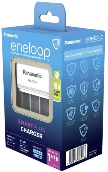 Зарядное устройство Panasonic Eneloop BQ-CC55 ECO для Ni-MH аккумуляторов Зарядное устройство Panasonic Eneloop BQ-CC55 ECO для Ni-MH аккумуляторов