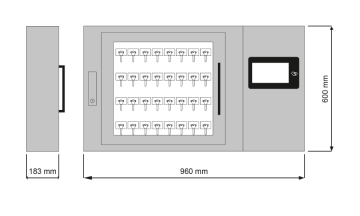 Хранилище ключей с 7-дюймовой панелью управления ROGER RKD32-16